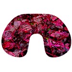 Red Leaves Plant Nature Leaves Flora Foliage Travel Neck Pillow Back