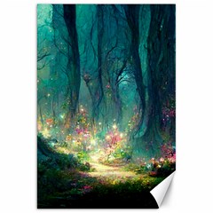 Magical Forest Forest Painting Fantasy Canvas 20  X 30  by danenraven