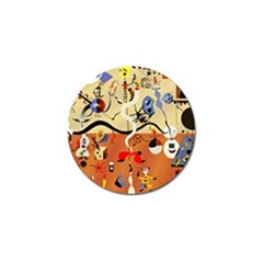 Carnival Of The Harlequin Art Golf Ball Marker (4 Pack) by danenraven