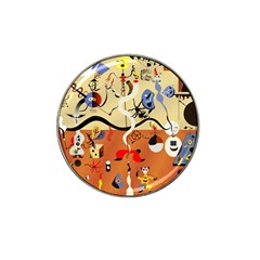 Carnival Of The Harlequin Art Hat Clip Ball Marker by danenraven