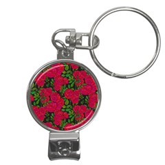 Seamless-pattern-with-colorful-bush-roses Nail Clippers Key Chain by BangZart