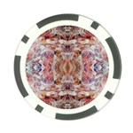 Pastels kaleidoscope Poker Chip Card Guard Front