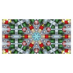 Geometric Symmetrical Symmetry Data Futuristic Banner And Sign 6  X 3  by Ravend