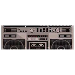 Cassette Recorder 80s Music Stereo Banner And Sign 9  X 3  by Pakemis