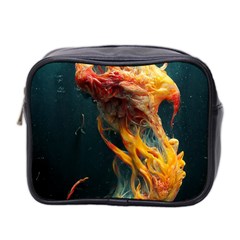 Flame Deep Sea Underwater Creature Wild Mini Toiletries Bag (two Sides) by Pakemis