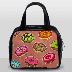 Doughnut Doodle Colorful Seamless Pattern Classic Handbag (two Sides) by Pakemis