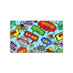 Comic Bubbles Seamless Pattern Sticker Rectangular (10 pack) Front