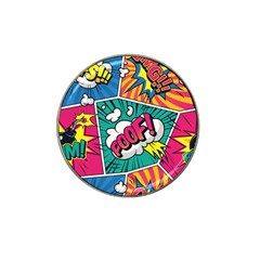 Comic Colorful Seamless Pattern Hat Clip Ball Marker (4 Pack) by Pakemis