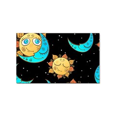 Seamless Pattern With Sun Moon Children Sticker Rectangular (100 Pack) by Pakemis