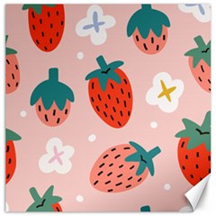 Strawberry-seamless-pattern Canvas 12  X 12  by Pakemis