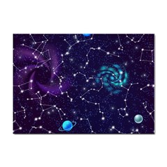 Realistic-night-sky-poster-with-constellations Sticker A4 (10 Pack) by Pakemis