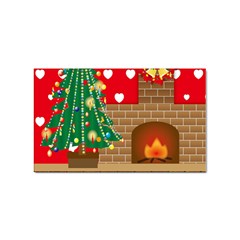 Christmas Room Sticker (rectangular) by artworkshop