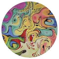 Abstract Art Round Trivet by gasi