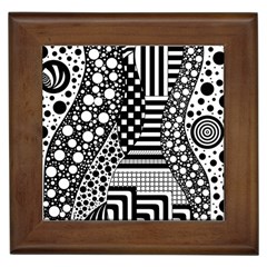 Black And White Framed Tile by gasi