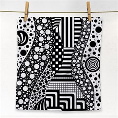 Black And White Face Towel by gasi