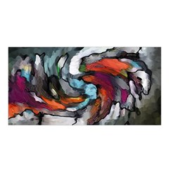 Abstract Art Satin Shawl 45  X 80  by gasi