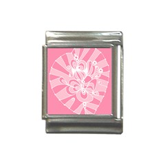 Pink Zendoodle Italian Charm (13mm) by Mazipoodles