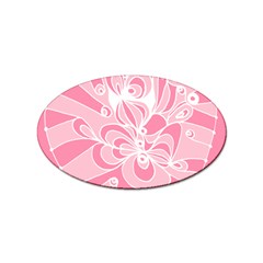 Pink Zendoodle Sticker Oval (10 Pack) by Mazipoodles