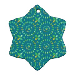 Kaleidoscope Jericho Jade Ornament (snowflake) by Mazipoodles