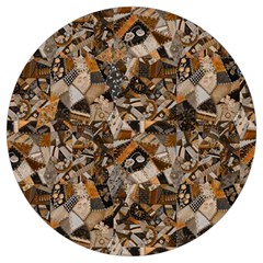 Background Graphic Beautiful Wallpaper Abstract Round Trivet by Uceng