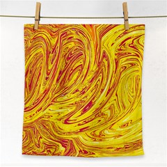 Red Yellow Abstract Wallpapers Abstracts Liquids Face Towel by Uceng