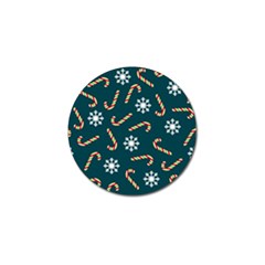 Christmas Seamless Pattern With Candies Snowflakes Golf Ball Marker (4 Pack) by Uceng