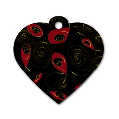 Fish 7 Dog Tag Heart (one Side) by Mazipoodles