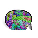 Colorful stylish design Accessory Pouch (Small) Front