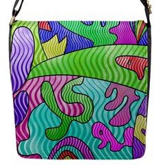 Colorful Stylish Design Flap Closure Messenger Bag (s) by gasi