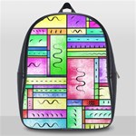 Colorful Stylish design School Bag (Large) Front