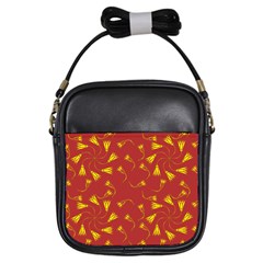 Background Pattern Texture Design Girls Sling Bag by Ravend