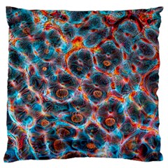 Fractal Black Texture Wallpaper Art Design Art Standard Flano Cushion Case (one Side) by Pakemis