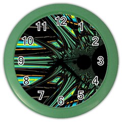 Art Pattern Abstract Design Color Wall Clock by Ravend