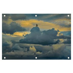 Bird Flying Over Stormy Sky Banner And Sign 6  X 4  by dflcprintsclothing