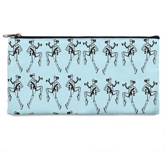 Jogging Lady On Blue Pencil Case by TetiBright