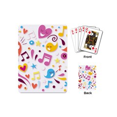 Love Cute Cartoon Seamless Shading Playing Cards Single Design (mini) by Jancukart