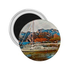 Boats On Lake Garda, Italy  2 25  Magnets by ConteMonfrey