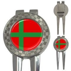 Bornholm Denmark Flag 3-in-1 Golf Divots by tony4urban