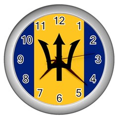 Barbados Wall Clock (silver) by tony4urban