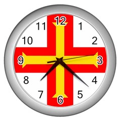 Guernsey Wall Clock (silver) by tony4urban