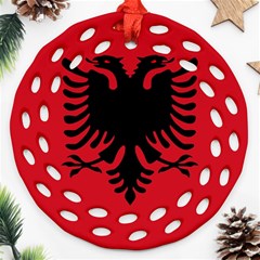 Albania Round Filigree Ornament (two Sides) by tony4urban