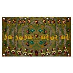 Fishes Admires All Freedom In The World And Feelings Of Security Banner And Sign 7  X 4  by pepitasart