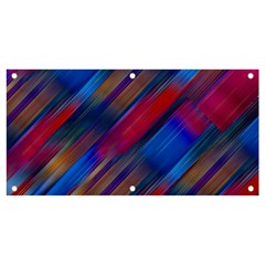 Striped Colorful Abstract Pattern Banner And Sign 4  X 2  by dflcprintsclothing