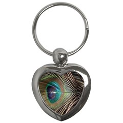 Peacock Key Chain (heart) by StarvingArtisan