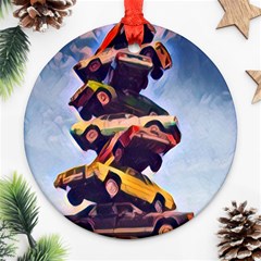 Berwyn Car Kebob Ornament (round) by StarvingArtisan