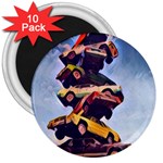 Berwyn Car Kebob 3  Magnets (10 pack)  Front