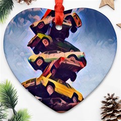 Berwyn Car Kebob Heart Ornament (two Sides) by StarvingArtisan