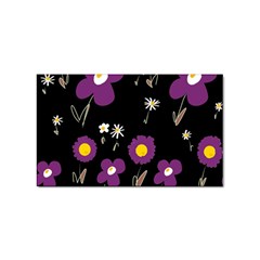 Daisy Chain Purple Sticker (rectangular) by Mazipoodles