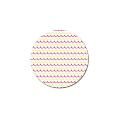 Pattern Waves Golf Ball Marker (10 Pack) by artworkshop