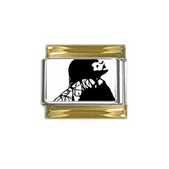 Mrn Gold Trim Italian Charm (9mm) by MRNStudios